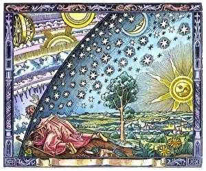 Himmelsmechanik, mittelalterliche Kunstwerke