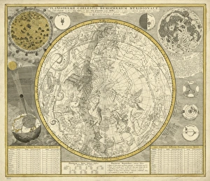 Bilder Datiert 24. Januar 2014: Himmelsplanisphäre, 1700 C016/4385