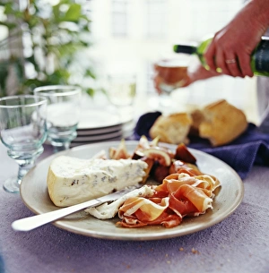 Cheese Platter Ideas Drucke: Cheese and ham meal