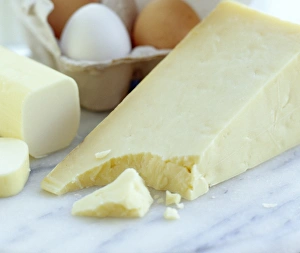 Protein Rich Foods Drucke: Cheeses and eggs
