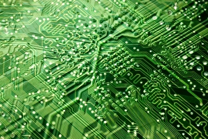 Computer Hardware Components Drucke: Circuit board, computer artwork
