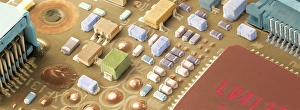 Elektronikplatte eines digitale Kameras, SEM