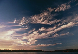 Cirrus Clouds Drucke: Cirrus Mares tails clouds
