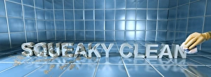 Hygienic Practices Drucke: Cleanliness, conceptual image