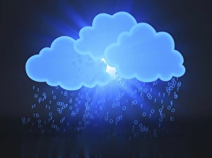Cloud Computing Concept Drucke: Cloud computing, conceptual artwork F006 / 3860