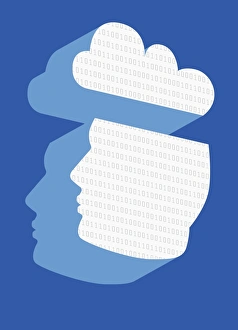 Cloud Computing Concept Drucke: Cloud computing, conceptual artwork F006 / 8952