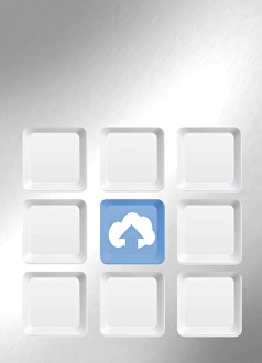 Cloud Computing Concept Drucke: Cloud computing, conceptual artwork F006 / 9940
