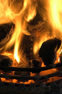 Glowing Embers Drucke: Coal fire