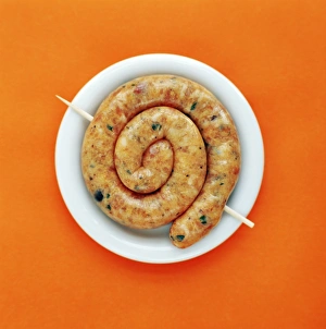 Meat Dish Images Drucke: Coiled sausage