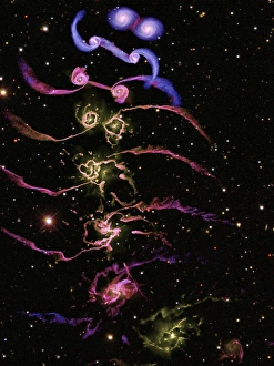 Space Science Images Drucke: Colliding galaxies
