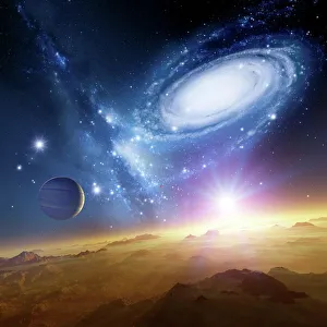 Kollidierende Galaxien, Kunstwerk