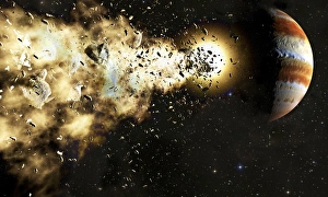 Planetary Science Images Drucke: Comet Shoemaker-Levy 9, artwork