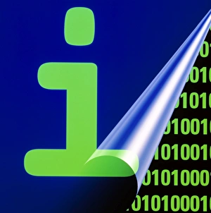 High Tech Communications Drucke: Computer artwork representing digital information