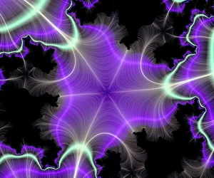 Computergenerierter Chaosfraktal