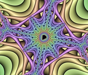 Bild aus der Computererzeugung des Mandelbrots