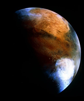 Science Astronomy Images Drucke: Computer-mosaic image of Mars