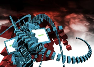 Computer Virus Concept Drucke: Computer virus, conceptual image
