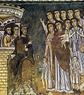 13th Century Artwork Drucke: Constantine the leper