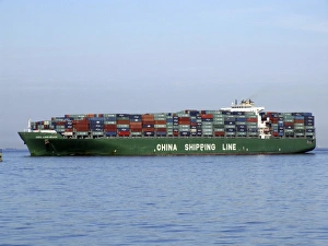 Le Havre France Drucke: Container ship C015 / 7078
