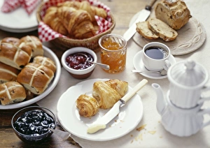 Breakfast Food Still Life Drucke: Continental breakfast