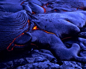 Lava Rock Formation Drucke: Cooling lava flow