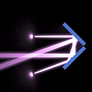Computer Artwork Drucke: Corner cube reflector, artwork C017 / 7073