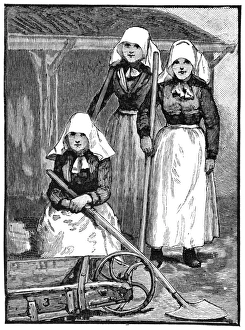 Cornwall Mining History Drucke: Cornish tin mine workers, 19th century