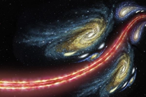 Bilder Datiert 1. Februar 2013: Kosmischer String-Verrenkung als Kunstwerk
