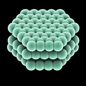 Hexagonal Carbon Lattice Drucke: Crystal structure of graphite, artwork