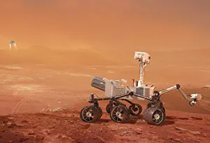 Mars-Rover Drucke: Rover der Kuriosität auf dem Mars, Kunstwerk
