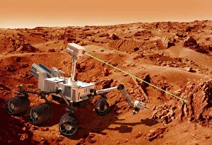 Rover der Kuriosität auf dem Mars, Kunstwerk
