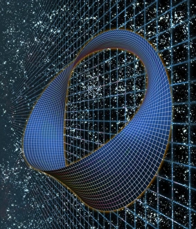 Space Science Illustrations Drucke: Curved space-time