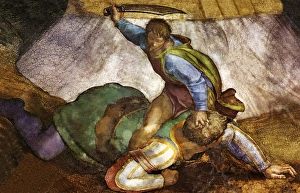 Die Geschichte von David und Golias