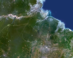 Landsat Satellite Imagery Drucke: Deforestation in the Amazon