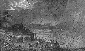 Volcanic Eruption Art Drucke: Destruction of Pompeii, artwork