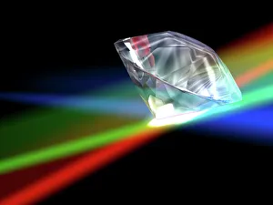 Bilder, datiert 2007: Diamant, Computerkunstwerk