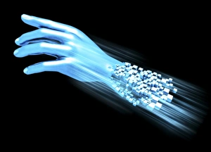 Futuristic Digital Art Drucke: Digital future, artwork