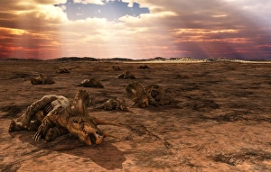Dinosaur Extinction Drucke: Dinosaur extinction, artwork