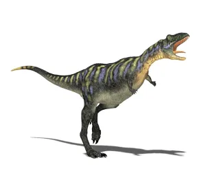 Dinosaur Computer Graphics Drucke: Aucasaurus dinosaur, computer artwork