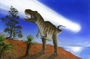 Dinosaurier Drucke: Aussterben der Dinosaurier, Kunstwerk