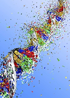 Computer Artwork Of DNA Drucke: DNA damage, computer artwork