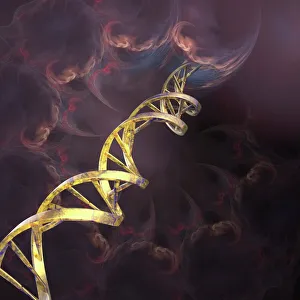 DNA Drucke: DNA-Molekül, Kunstwerk