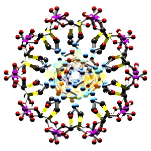 DNA Molecule Structure Drucke: DNA molecule, artwork C017 / 0616