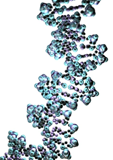 Double Helix Structure Drucke: DNA molecule, ceonceptual artwork