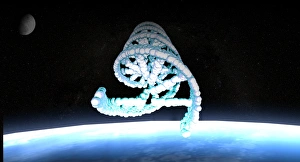 Double Helix Structure Drucke: DNA in space