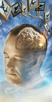 Conceptual Artwork Drucke: Dreaming, conceptual artwork