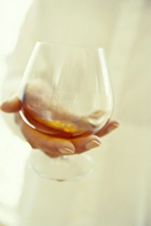 Alcoholic Beverages Images Drucke: Drinking brandy