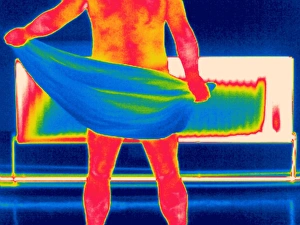 Bilder Datiert 17. Juni 2003: Trocknend abkühlen, Thermogramm