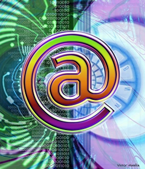 At Sign Symbol Drucke: E-mail symbol