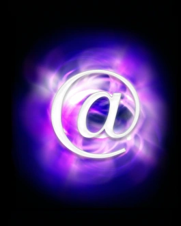 Abstract Computer Art Drucke: E-mail symbol, abstract artwork